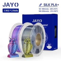 JAYO Silk PLA+ Rainbow 3D Filament 1.75mm SILK PLA plus Dual & Triple Color 3D Printer Filament Neatly Wound 1.1kg 2Rolls/set