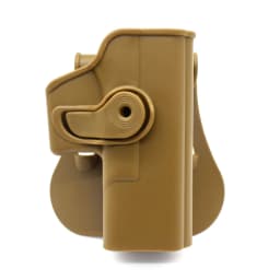 IMI Gun Holster Defense Retention Tactical Gun Holster for GL 17 Gen 1-4 9mm Double Magazine Pouch