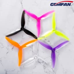 8 Pcs/ 4 Pairs Gemfan 51433 5 Inch 3 Blade/ Tri-Blade Propeller Props CW CCW Brushless Motor FPV Propeller for FPV Racing Drone