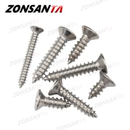 ZONSANTA M1.4 M1.7 M2 M2.3 M2.6 M3 M4 M5 M6 304 Stainless Steel Cross Recessed Countersunk Flat Head Tapping Screws Wood Screw