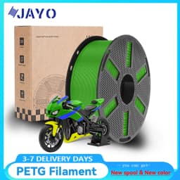 JAYO PETG Clear 3D Printer Filament 1.75 ±0.02mm 1.1kg/roll High Toughness Neatly Wound Filament Fit Most FDM Printer