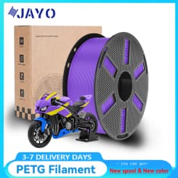 JAYO PETG Clear 3D Printer Filament 1.75 ±0.02mm 1.1kg/roll High Toughness Neatly Wound Filament Fit Most FDM Printer