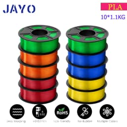 JAYO 3D Filament PLA 8Rolls 10Rolls 175mm 3D Printing No Bubbles No Drawing Smooth Multiple Colors Optional 11kg For 3D Printing