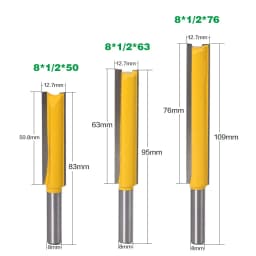 1Pcs 8mm" Shank Long Cleaning Bottom Router Bit Cutter CNC Woodworking Clean Bits