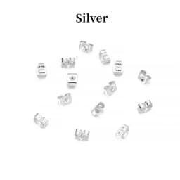 200pcs/lot Earring Studs Backs Stopper Scrolls Ear Post Butterfly For Jewelry Making DIY Blocked Caps Earring Backs Stoppers Ear