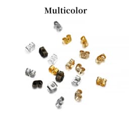 200pcs/lot Earring Studs Backs Stopper Scrolls Ear Post Butterfly For Jewelry Making DIY Blocked Caps Earring Backs Stoppers Ear