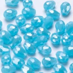 6x8mm Austria Faceted Teardrop Glass Beads AB Color Waterdrop Crystal Beads Loose Spacer Beads for Jewelry Making DIY Bracelet