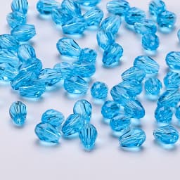 6x8mm Austria Faceted Teardrop Glass Beads AB Color Waterdrop Crystal Beads Loose Spacer Beads for Jewelry Making DIY Bracelet