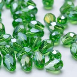 6x8mm Austria Faceted Teardrop Glass Beads AB Color Waterdrop Crystal Beads Loose Spacer Beads for Jewelry Making DIY Bracelet