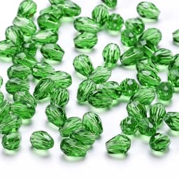 6x8mm Austria Faceted Teardrop Glass Beads AB Color Waterdrop Crystal Beads Loose Spacer Beads for Jewelry Making DIY Bracelet