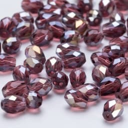 6x8mm Austria Faceted Teardrop Glass Beads AB Color Waterdrop Crystal Beads Loose Spacer Beads for Jewelry Making DIY Bracelet