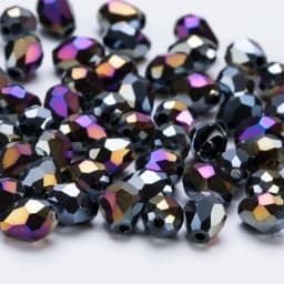 6x8mm Austria Faceted Teardrop Glass Beads AB Color Waterdrop Crystal Beads Loose Spacer Beads for Jewelry Making DIY Bracelet