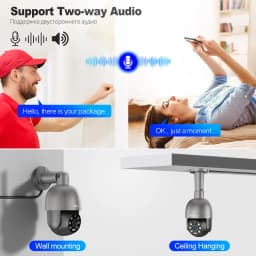 Techage 8MP 5MP PTZ POE IP Surveillance Camera Network 4K Human Detection Two Way Audio CCTV Security Outdoor ONVIF PT825G XMEYE