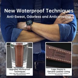 MAIKES Full Grain Cow Leather Strap Men's Vintage Watch Bracelet Handmade Accessories For Omega Hamilton watch band