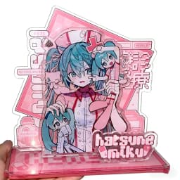 2pcs Kawaii Miku Anime Peripherals Acrylic Standing Sign Ornament Originality Personality Acrylic Bracket Fans Collect Gifts