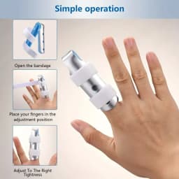 Finger Splint 1-3PCS Finger Support Brace Stabilizer for Straightening Knuckle Immobilization Blue For Broken Fingers