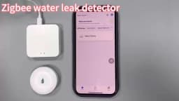 Tuya ZigBee Smart Water Leak Sensor Flood Leakage Sensor Alarm APP Remote Monitoring Flood Overflow for Kitchen Bathroom