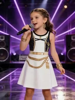 Girls' Tank Top Dress Stage Performance Summer Printed Sleeveless A-line Casual College Style Dress