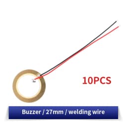 10/20PCS Piezoelectric Ceramic Wafer Kit 12/15/20/27/35/50MM Piezo Element with Wire for DIY Buzzer, Sensor & Vibration Projects