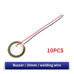 10/20PCS Piezoelectric Ceramic Wafer Kit 12/15/20/27/35/50MM Piezo Element with Wire for DIY Buzzer, Sensor & Vibration Projects