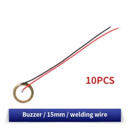 10/20PCS Piezoelectric Ceramic Wafer Kit 12/15/20/27/35/50MM Piezo Element with Wire for DIY Buzzer, Sensor & Vibration Projects