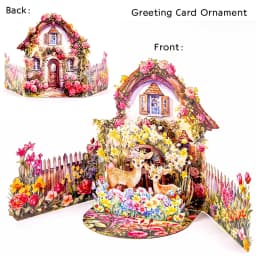 Premium 3D Pop Up Flower Bouquet Card Mothers Day Gift Valentines Day Anniversary Birthday Greeting Cards Thank You Wishes Gifts
