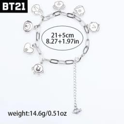 Popular Anime BT21 Cartoon Couple 26Cm Simple Fashion Men's and Women's Accessories Fans Collect