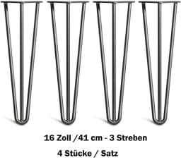 4pcs 4-34" Black Hardware Fitting Metal Thickening Steel Bar Feet V-shaped Furniture two/three Forked Iron Bedside Table Table