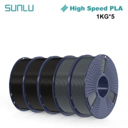 SUNLU 5KG High Speed PLA 3D Printer Filament 1.75mm Fast Printing Speed 600 mm/s Neatly Wound for FDM 3D Printing Materials