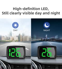 Y03 Universal Car HUD Head Up Display Digital Speedometer Big Font KMH Projector For Auto Electronic Speed Meter Accessory