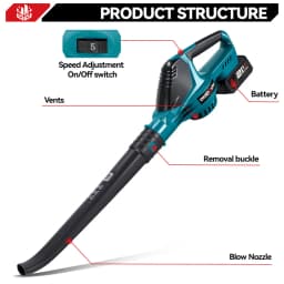 5500W Brushless Electric Air Blower 46000RPM Cordless Efficient Leaf Snow Dust Blowing Powerful Tool For Makita 18V Battery Pin