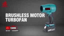 OENVAN 2000W Brushless Electric Air Blower 200M/S Cordless Turbo Blower Dust Snow Sweeper Power Tool for Makita 18V Battery Pin