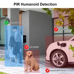 ANRAN Solar Camera 1/2pcs 3/5MP Outdoor 2.4G Wifi Security Camera Battery Cameras Home Surveillance Protection PIR Human Detect,Color Night Vision,IP66 Waterproof