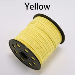 5/10/20m 2.5mm Flat Faux Suede Braided Cord Velvet Leather Rope Handmade Thread String for Jewelry Bracelet Necklace Keychain