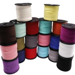 5/10/20m 2.5mm Flat Faux Suede Braided Cord Velvet Leather Rope Handmade Thread String for Jewelry Bracelet Necklace Keychain