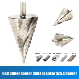 6-60mm Titanium Cone Drill High Speed Steel Peel Professional Ladder Drill Bit Sink Step Drill HSS