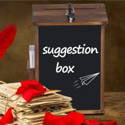 Lockable Suggestion Box Wooden Charity Donation Boxes Wall Mounted Comment Ballot Box with Lock Card Holder and Writing Board