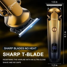 Hatteker 6-in-1 High Quality USB Chargeable Barber Waterproof Cordless Hair Trimmer Electric Cordless Professional Hair Clippers