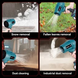 ONEVAN Brushless 3500W Electric Turbo Blower Jet Fan 350M/S Violent Car Dryer Snow Dust Blowing Tool For Makita 18V Battery Pin