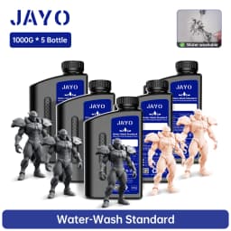 JAYO Water Washable Standard/ ABS Like Resin 3D Printer Resin 405nm UV Standard Rapid Photopolymer Resin For LCD/DLP/SLA 5Bottle