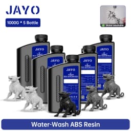 JAYO Water Washable Standard/ ABS Like Resin 3D Printer Resin 405nm UV Standard Rapid Photopolymer Resin For LCD/DLP/SLA 5Bottle
