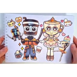 8 Sheets/Pack DIY Cartoon Game Waterproof Puzzle Stickers Cute Stress Relief Creative Educational Assembly Puzzle Toy Party Gift
