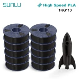 SUNLU PLA High Speed/PLA Meta 10KG 1KG/Roll 1.75mm+/-0.02MM 3D Printer Filament Lines Up Neatly Wound For FDM Printer Fast Ship
