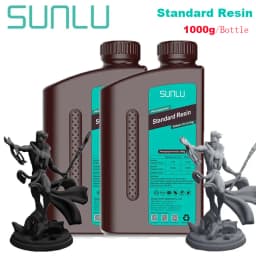 SUNLU 2KG ABS-Like/ Standard / Water-Wash 3D Resin 405nm UV Resin For Most SLA/DLP/LCD 3D Printer Material UV Sensitive 1kg