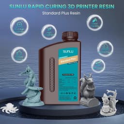 SUNLU 2KG ABS-Like/ Standard / Water-Wash 3D Resin 405nm UV Resin For Most SLA/DLP/LCD 3D Printer Material UV Sensitive 1kg