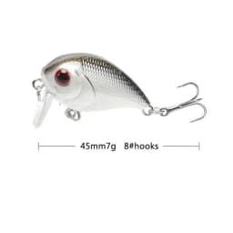Mini Crankbait Fishing Lure 4.5cm 7.4g Floating Wobblers Artificial Hard Bait Swimbait Minnow Trout Bass Carp Fishing Tackle