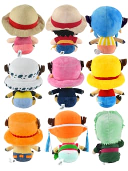 Japanese Anime 25cm One Piece Original Plush Toys CartoonFigure Luffy Chopper Ace Roronoa Zoro Cute Stuffed Doll Kids Xmas Gifts