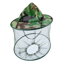 Camouflage Beekeeping Protective Bee Hat Insect Mesh Face Hat Anti-Mosquito Shawl Hat Outdoor Fishing Face Mask Hat