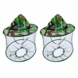 Camouflage Beekeeping Protective Bee Hat Insect Mesh Face Hat Anti-Mosquito Shawl Hat Outdoor Fishing Face Mask Hat