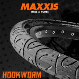 MAXXIS Hookworm 26 x 2.5 Bicycle Tire BMX Wire Bead Clincher Tire for Street Park vert Flatland 20 inch 24 26 27.5 or 29 Sizes